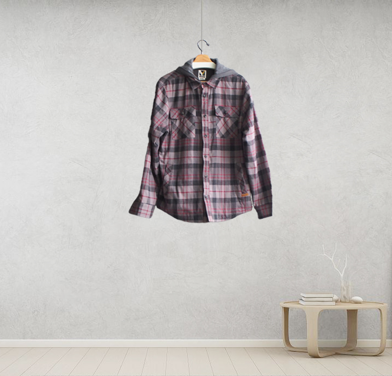 Plaid shirt jacket